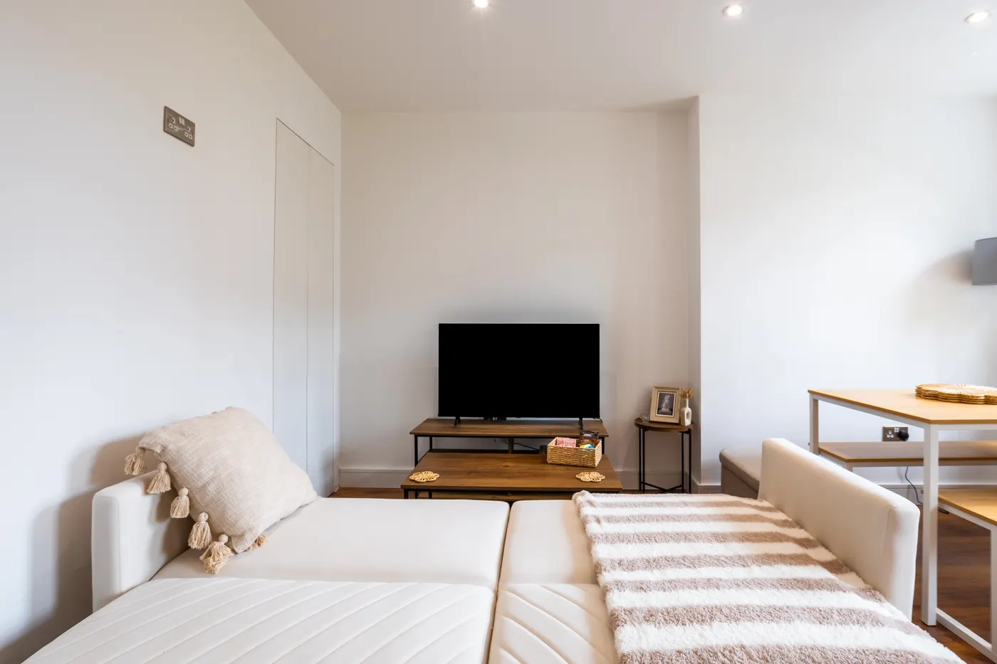 Living room of a 3 bedroom flat we manage in Camden