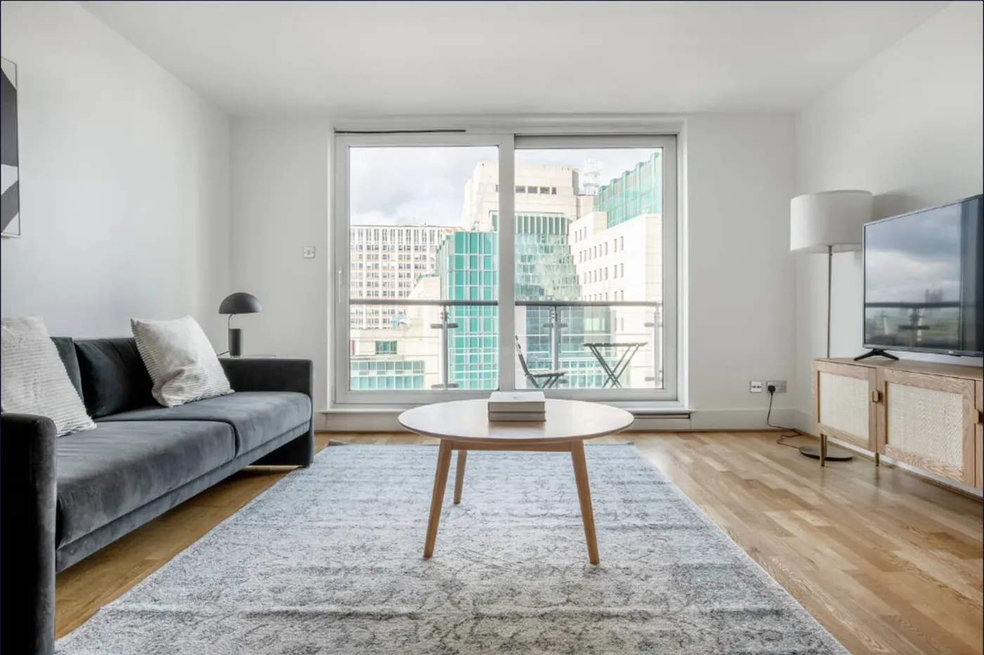 Living room of a 2 bedroom flat we manage in Vauxhall