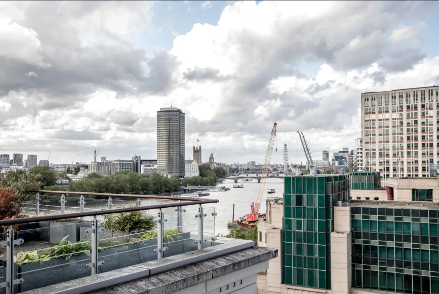 The river view from a flat we manage in Vauxhall